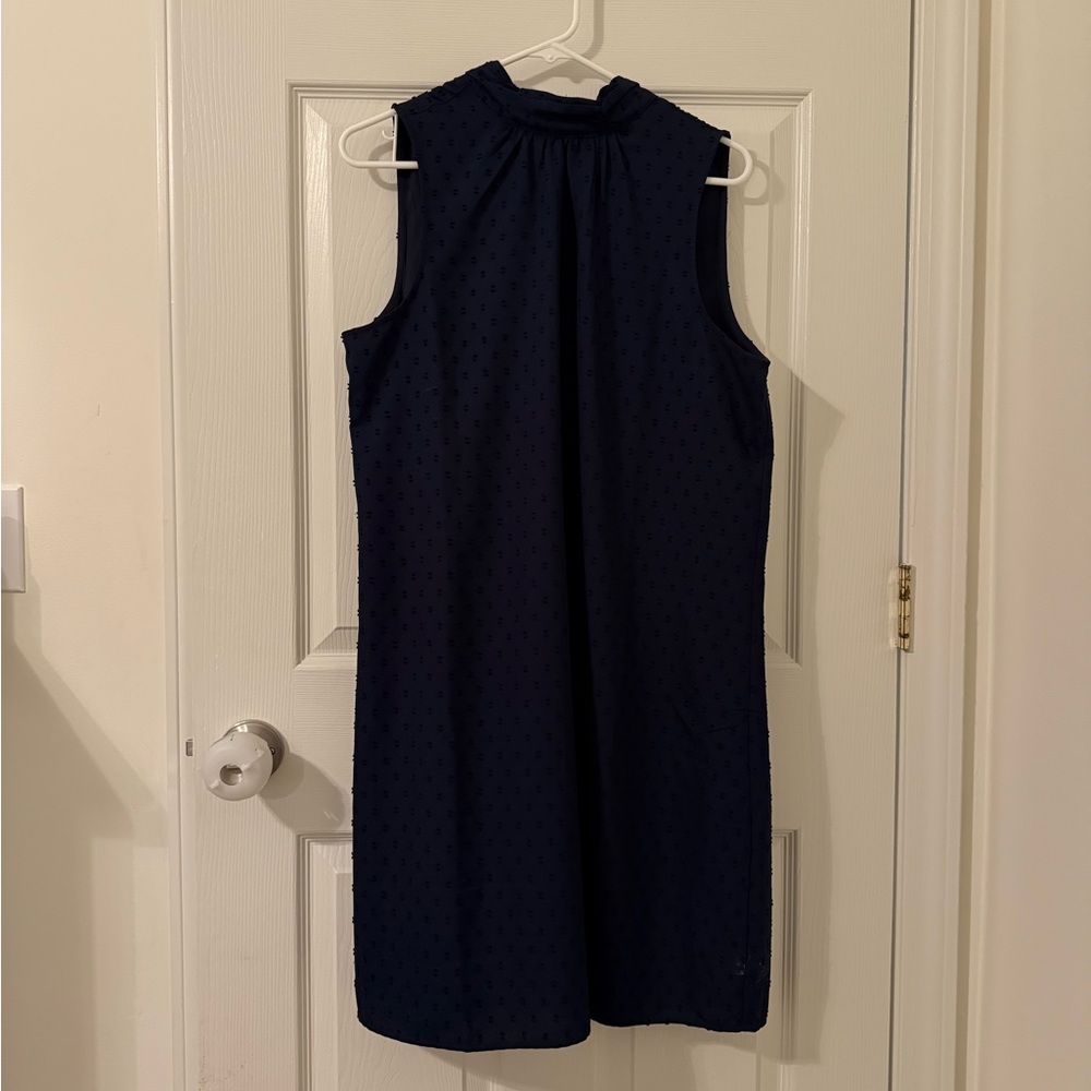 Ann Taylor Navy Sleeveless Mini Dress